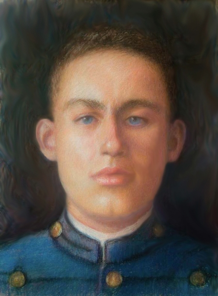 Soldier Boy, Pastel Portrait by Boston Artist, Melody Phaneuf